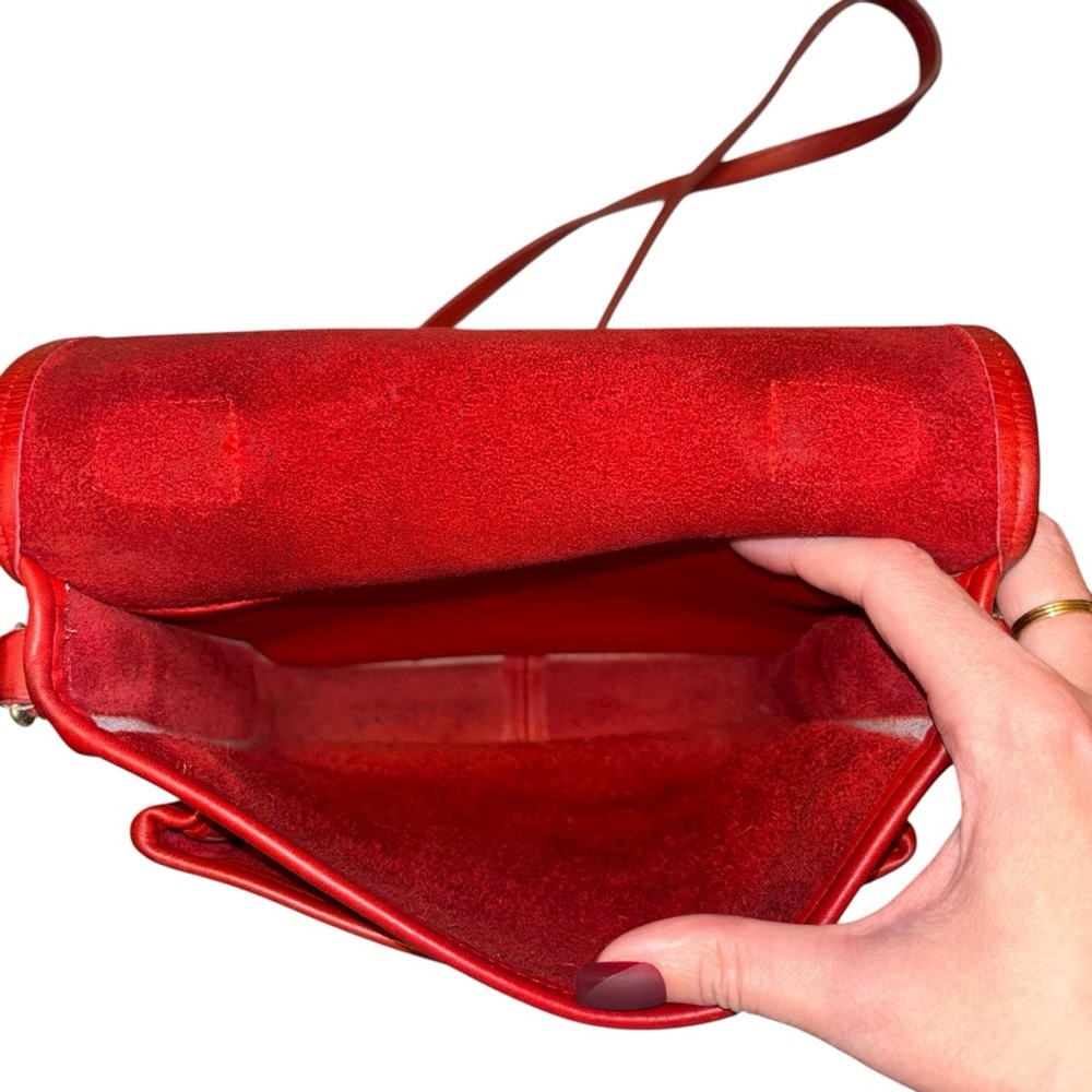 Coach | Vintage Red Station Bag 5130 | USA Made | Crossbody Satchel - Picture 11 of 16